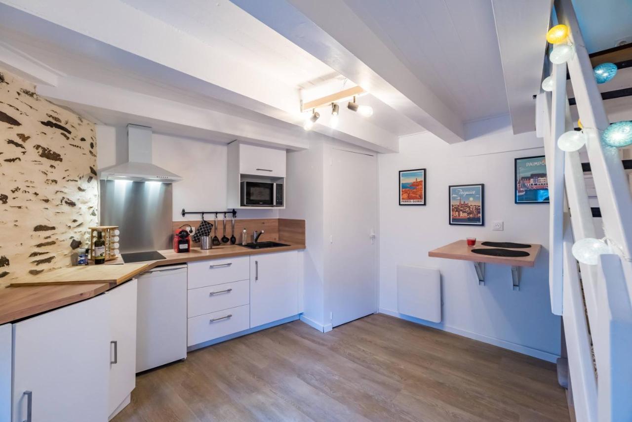 Apartmán Logement Duplex Au Coeur De Tréguier Exteriér fotografie